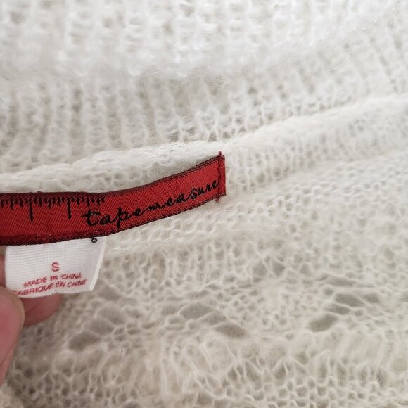 Anthropologie Tapemeasure 3D Crochet Sweater Boho Mohair Wool Cowl Neck - Picture 2 of 12